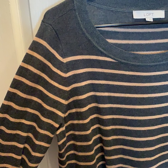 Loft XL striped sweater dress. Good condition. - Picture 2 of 8